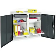 stumpf metall Stumpf Werkzeug- und Materialschrank 3000, RAL 7035/7016, 2 Schubladen, 4 Wannen