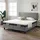 V6 Boxspringbett 209E 140 x 200 cm Grau