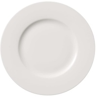 Villeroy & Boch Villeroy und Boch Twist White Frühstücksteller, 21 cm, Premium Porzellan, Weiß