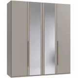 WIMEX Drehtürenschrank London 180 x 208 x 58 cm Grau