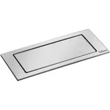 EVOline BackFlip, 2 Stk. Schukosteckdosen, 1 Stk. USB-C-Charger, Edelstahl