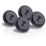 Oehlbach Washer 20 - Unterlegscheibe für Spikes - Lautsprecher & Subwoofer - universell einsetzbar, Vollmetall - 4 Stück - schwarz