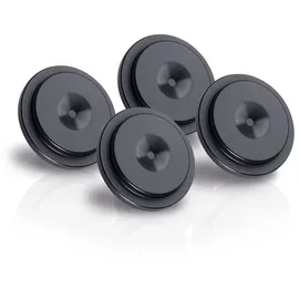 Oehlbach Washer 20 - Unterlegscheibe für Spikes - Lautsprecher & Subwoofer - universell einsetzbar, Vollmetall - 4 Stück - schwarz