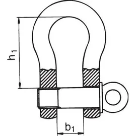 monheimer ketten- u. metallwarenindustrie Hochfeste Schäkel geschw. verg.Stahl 5,0mm-3/16