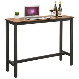 VASAGLE Bistrotisch braun 120,0 x 40 cm x 100 cm Braun-Schwarz