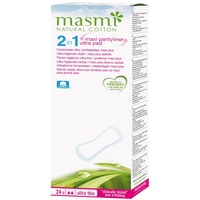 Masmi NATURAL COTTON Bio Slipeinlagen Maxi extra lang (24 Stück)