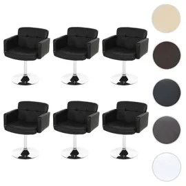 MCW Esszimmerstuhl Houston Kunstleder schwarz 6er Set