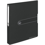 Herlitz Ringbuch PP A4 2 Ringe 25mm, opak schwarz