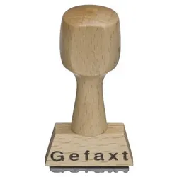 Textstempel L251 mit Text Gefaxt Holz braun 4044589132529 Head