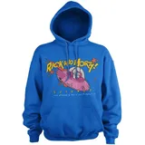 Rick and Morty Hoodie Blau S