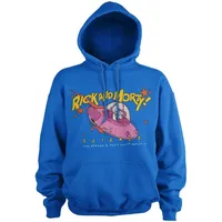 Rick and Morty Hoodie Blau S