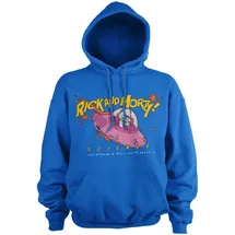 Rick and Morty Hoodie Blau S