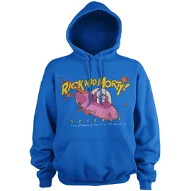 Rick and Morty Hoodie Blau S