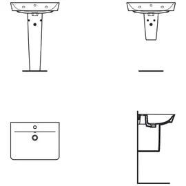 Ideal Standard Connect Air Cube Waschtisch 60 x 46 cm (E029801)