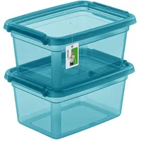 Moxom 2X Aufbewahrungsbox mit Deckel 1,5L – 19,5 x