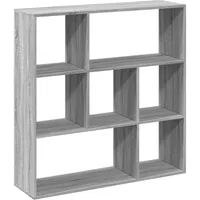 vidaXL Raumteiler-Bücherregal 102 x 29 x 103,5 cm Grau
