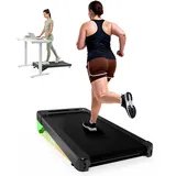 Bluearth Walking Pad mit 10% Automatische Steigung, Laufband Schreibtisch für Zuhause und Büro, Smart App, Laufband für Zuhause mit Immersivem Erlebnis und Live-Kursen,Automatische Neigung-Schwarz