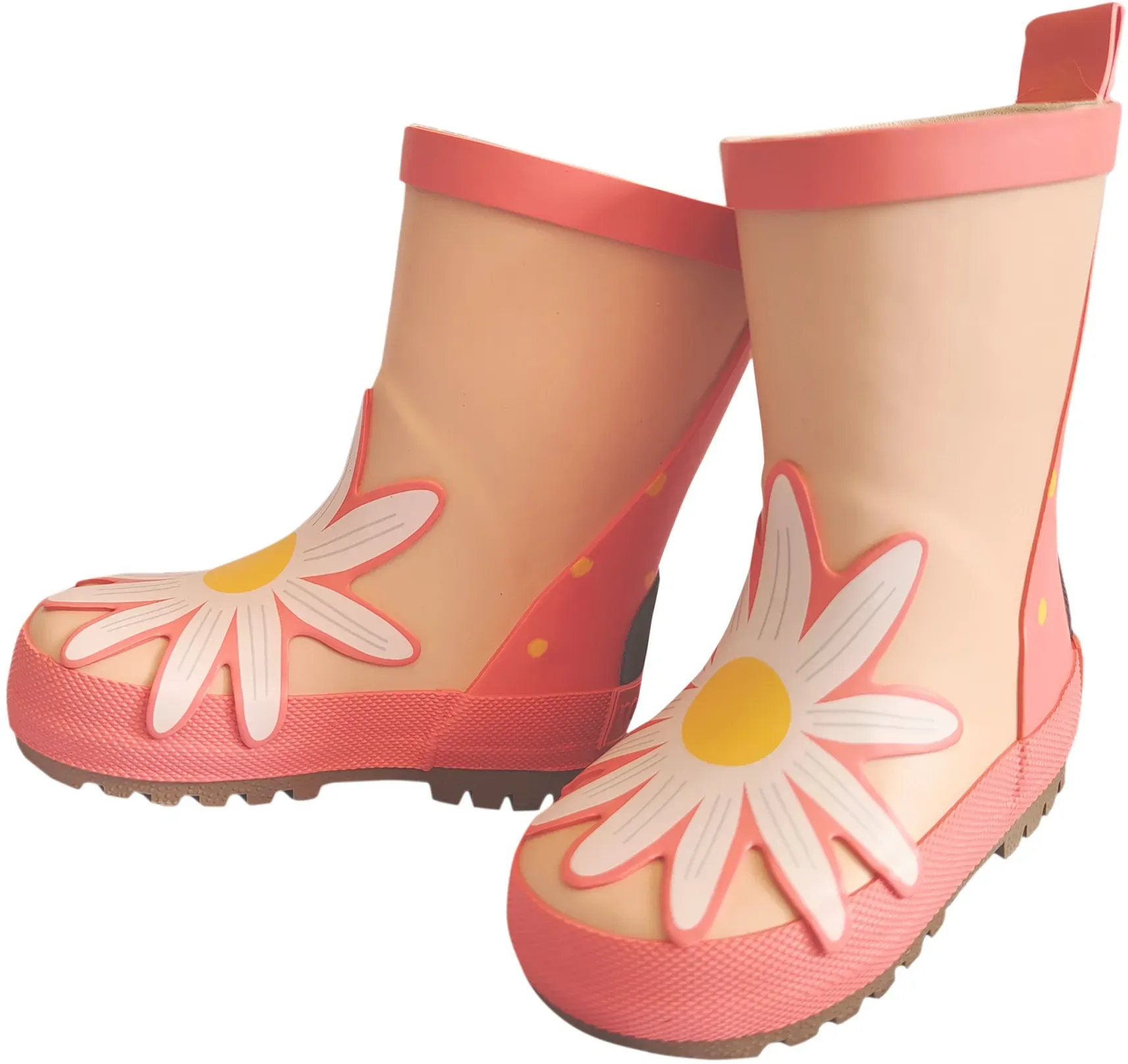 Gummistiefel MAXIMO, Mädchen, Gr. 24, begonia, dogwood, Obermaterial: 100% Gummi, Schuhe Gummistiefel, gefüttert, Profilsohle, reflektierende Details, wasserdicht, mit Patch