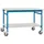 Manuflex Beistelltisch Melamin 750 x 500 x 850 mm Brillantblau