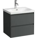 Laufen Waschtischunterschrank 2 Schubladen 58,5 x 51,5 x 44,5 cm Verkehrsgrau