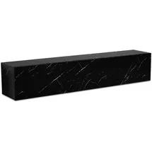 KADIMA DESIGN Lowboard 160x30x30 cm Schwarz Metall