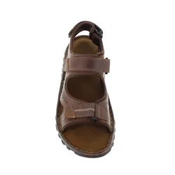 Sandale REFLEXAN, Herren, Gr. 42, braun, Glattleder, sportlich, Schuhe