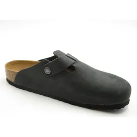 Birkenstock Boston Nubukleder geölt schwarz 46