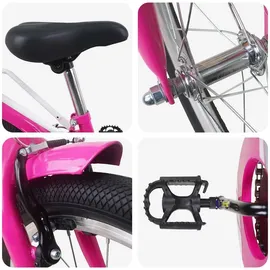 vidaXL Kinderfahrrad 18 Zoll Farbe rosa