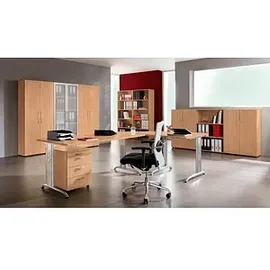 Hammerbacher B-Serie Aktenschrank 80 x 35 x 188 cm Buche