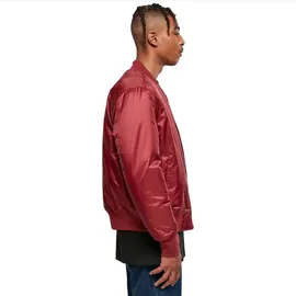 Build Your Brand BY030 | Bomber Jacke - Farbe: Burgundy - Größe: S - Weiß - S