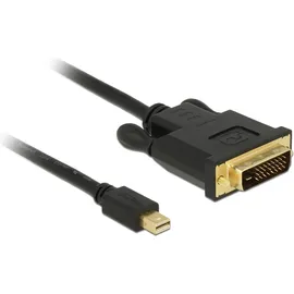 DeLock Mini DisplayPort / DVI Anschlusskabel 1 m Schwarz