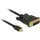 DeLock Mini DisplayPort / DVI Anschlusskabel 1 m Schwarz