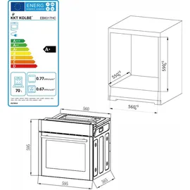 KKT Kolbe SET8317HCIND593SP Einbaubackofen + IND5903SP Induktionskochfeld