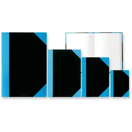 Stylex Kladde A4 liniert Schwarz/Blau