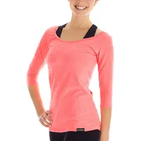 Winshape Damen 3/4-Arm Shirt Ws4 neon coral, L