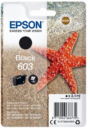 Epson Original Tintenpatrone schwarz C13T03U14010