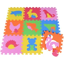 Knorrtoys Puzzlematte - „Tiere“/9-tlg./30 cm