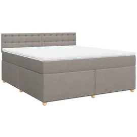 vidaXL Boxspringbett 180 x 200 cm Taupe