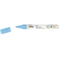 Kreul 47019 - Lackmalstift medium hellblau, mit Rundspitze Strichstärke