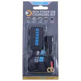 Oxford USB-Steckdose 2,1 A Schwarz