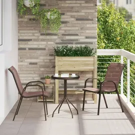 vidaXL Bistroset 3-tlg. Braun