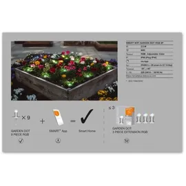 LEDVANCE Außenleuchte Kunststoff 9,6 cm 9er Set RGBW