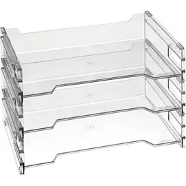 Herlitz Briefablagen transparent DIN A4, 3 St.