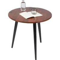 Tom Tailor HOME Beistelltisch »T-WOOD TABLE HIGH«, Beistelltisch mit Knopfdetail, dunkles Mangoholz und schwarze Beine