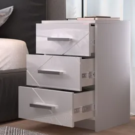 Vicco Nachtschrank Irma 37,6 x 35,5 x 66 cm Weiß