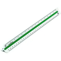 RUMOLD Dreikantmaßstab 150 30cm Architekt 1 Kunststoff Weiß