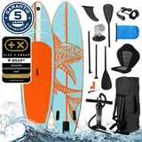 Aufblasbares SUP Board Set mit Sitz SHARK 320 light blue/orange