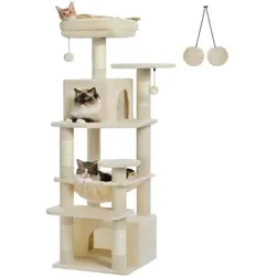 Pawz Road mittelgroßer Katzenbaum 136cm grau