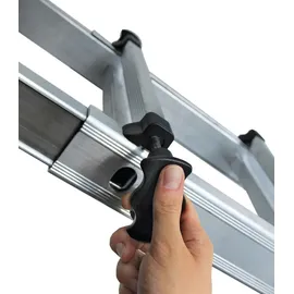 MUNK Alu-Teleskopleiter 4 x 4 Sprossen