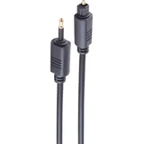 ShiverPeaks BS69014-0.5 Audio-Kabel 0,5 m Toslink 3.5mm Schwarz